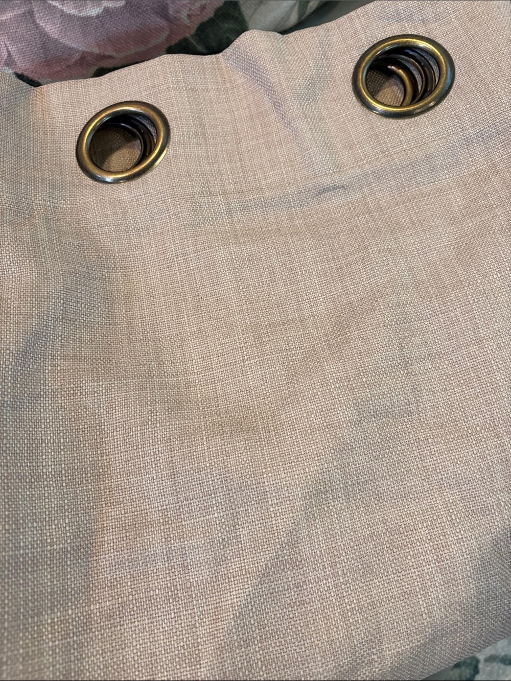 Linen Grommet Curtain Two Panels